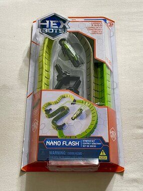 HEXBUG Nano Flash Starter Set - Green Nano with flexible Jelly Walls Series 01